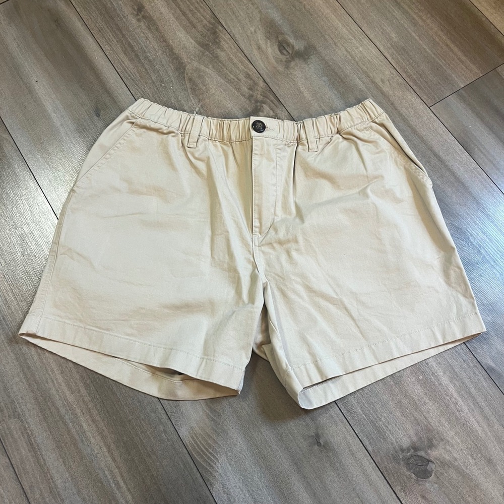 Chubbies Mens Khaki Tan 5.5 Inch Inseam Chino Shorts Sz Medium Bin M-61